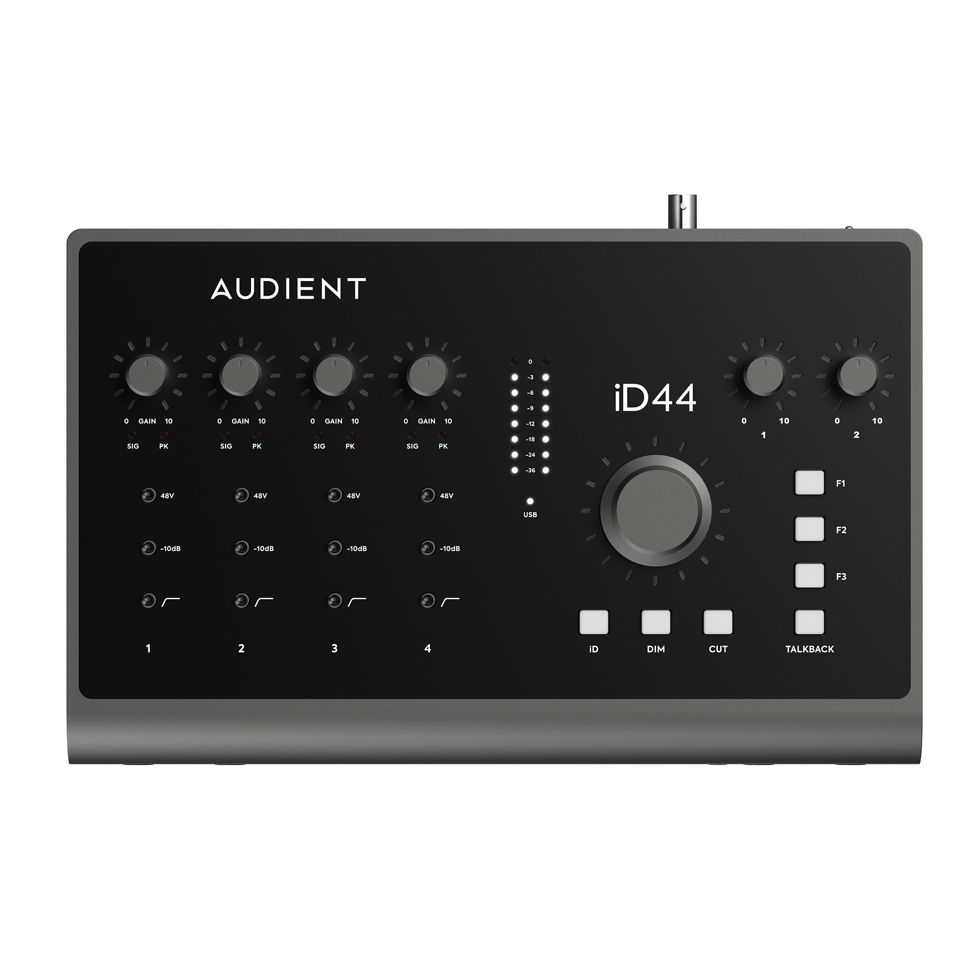 Se AUDIENT iD44 MkII- 20in/24out Audio Interface hos Allround Musik